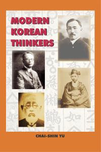 Modern Korean Thinkers